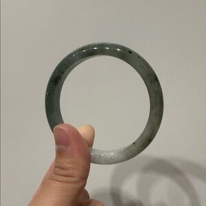 Green river Burmese Jade Bangle Bracelet